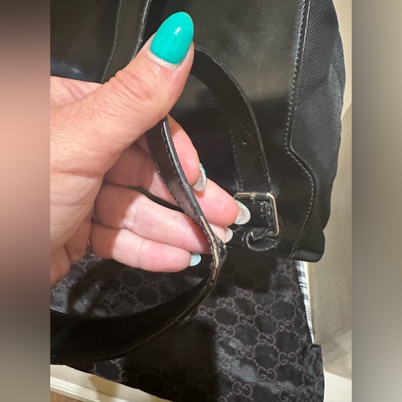 Auth. Gucci Nylon and Leather Bamboo Backpack - Picture 4 of 10